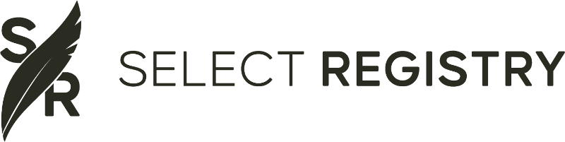 Logo of Select Registry featuring stylized initials "SR." Logo of Select Registry featuring stylized initials "SR."